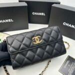 Chanel Rhombus cowhide chain crossbody bag black 8001 size: 18*10.5*3.5 cm - 图片 2