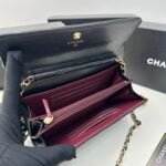 Chanel Rhombus cowhide chain crossbody bag black 8001 size: 18*10.5*3.5 cm - 图片 6