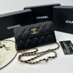 Chanel Rhombus caviar cowhide chain crossbody bag black 8001 size: 18*10.5*3.5 cm