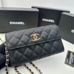 Chanel Rhombus caviar cowhide chain crossbody bag black 8001 size: 18*10.5*3.5 cm - 图片 4