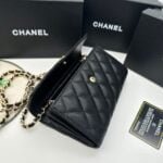 Chanel Rhombus caviar cowhide chain crossbody bag black 8001 size: 18*10.5*3.5 cm - 图片 9