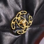 Chanel black oil wax leather Chain crossbody bag Size：26cm - 图片 4