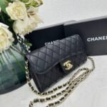 Chanel chain crossbody bag diamond and litchi cowhide Black 50098 size: 19*10*3.5㎝ - 图片 3