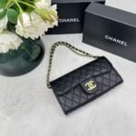 Chanel chain crossbody bag diamond and litchi cowhide Black 50098 size: 19*10*3.5㎝ - 图片 5