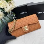 Chanel chain crossbody bag diamond and litchi cowhide Brown 50098 size: 19*10*3.5㎝ - 图片 4