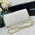 Chanel chain crossbody bag diamond and litchi cowhide White 50098 size: 19*10*3.5㎝ - 图片 4