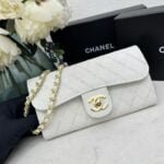 Chanel chain crossbody bag diamond and litchi cowhide White 50098 size: 19*10*3.5㎝ - 图片 5