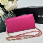 Chanel chain crossbody bag diamond and litchi cowhide Rose red 50098 size: 19*10*3.5㎝ - 图片 3