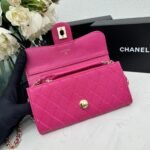 Chanel chain crossbody bag diamond and litchi cowhide Rose red 50098 size: 19*10*3.5㎝ - 图片 8