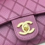 Chanel chain crossbody bag diamond and litchi cowhide purple 50098 size: 19*10*3.5㎝ - 图片 5