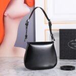 Prada hobo cleo Patent leather 611 black size:22*13cm - 图片 3