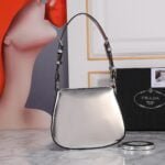Prada hobo cleo Patent leather 611 sliver size:22*13cm - 图片 2