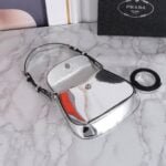 Prada hobo cleo Patent leather 611 sliver size:22*13cm - 图片 6