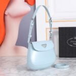 Prada hobo cleo Patent leather 611 blue size:22*13cm - 图片 2