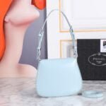 Prada hobo cleo Patent leather 611 blue size:22*13cm - 图片 3