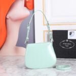 Prada hobo cleo Patent leather 611 Mint green size:22*13cm - 图片 2