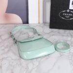 Prada hobo cleo Patent leather 611 Mint green size:22*13cm - 图片 7