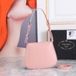 Prada hobo cleo Patent leather 611 pink size:22*13cm - 图片 2