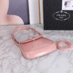 Prada hobo cleo Patent leather 611 pink size:22*13cm - 图片 7
