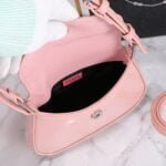 Prada hobo cleo Patent leather 611 pink size:22*13cm - 图片 8