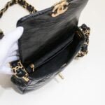 Chanel 23K cowhide strap shoulder bag 9112 size: 13.5*20.5*5cm - 图片 8