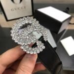 Gucci Crystal diamond buckle belt - 图片 5