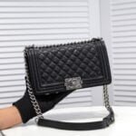 Chanel Cowhide caviar with sliver hardware size: 25*15*9cm - 图片 2