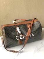 CELINE new travel bag leather Black 8029 size: 50 * 28* 22.5cm - 图片 4