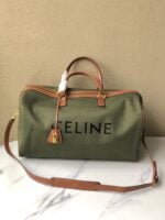CELINE new travel bag canvas Green 8029 size: 50 * 28* 22.5cm