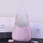 Prada Ss21 Hobo BlingBling 8801 pink size: 22*18*5cm - 图片 4