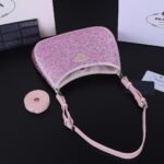 Prada Ss21 Hobo BlingBling 8801 pink size: 22*18*5cm - 图片 9