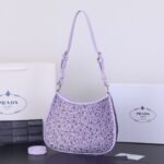 Prada Ss21 Hobo BlingBling 8801 purple size: 22*18*5cm - 图片 5