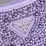 Prada Ss21 Hobo BlingBling 8801 purple size: 22*18*5cm - 图片 2