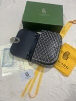 Goyard Goyardine Shell bag navy blue Size: 26*18*8cm - 图片 4