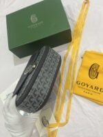 Goyard Goyardine Shell bag navy blue Size: 26*18*8cm - 图片 9