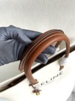 CELINE horizontal printed canvas and calfskin handbag white Size: 44*32*16cm - 图片 9