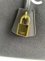 CELINE horizontal printed canvas and calfskin handbag Black Size: 44*32*16cm - 图片 5