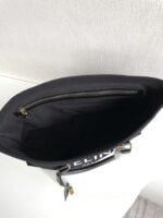 CELINE horizontal printed canvas and calfskin handbag Black Size: 44*32*16cm - 图片 10