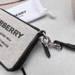 Burberry Logo-printed leather zipper money clip wallet size: 11 * 8.5cm - 图片 2