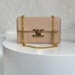 CELINE Arc de Triomphe Pink with Chain Size: 22 * 13.5 * 6cm