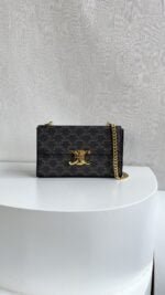 CELINE Presbyopia pattern Chain bag Size: 22 * 13.5 * 6cm