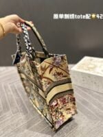 Dior embroidery tote bag size: 41cm - 图片 4