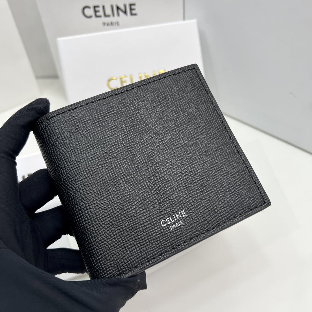i1669965817_9050_3 CELINE Black printing Short Wallet Size:11*10*5cm - 图片 1