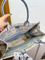 Dior book tote 3D Three-dimensional relief embroidery size: 41cm/36cm - 图片 6