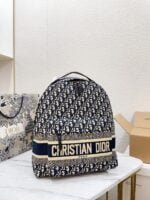 Dior Book Tote backpack blue size: 33*40*12cm