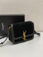 YSL solferino nubuck shoulder bag size: 19cm/23cm - 图片 2