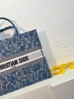 Dior book tote bag blue with small wallet size 41cm - 图片 2