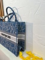 Dior book tote bag blue with small wallet size 41cm - 图片 3