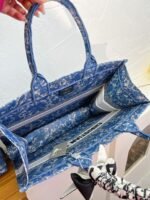 Dior book tote bag blue with small wallet size 41cm - 图片 5