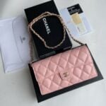 Chanel chain crossbody bag Cowhide with diamond lattice caviar Pink A50076 size: 18*10.5*3.5cm - 图片 2